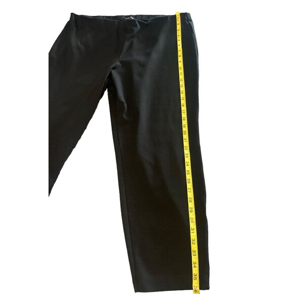 Eileen Fisher Woman BLACK Rayon Blend Tapered Pants W/ Side Zippers At Bottom 3X - Picture 5 of 9